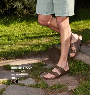 Aanbieding: Birkenstock Arizona Slippers bruin Eva
