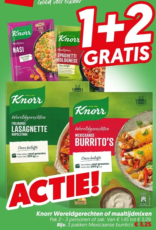 Aanbieding: Knorr Wereldgerechten of maaltijdmixen