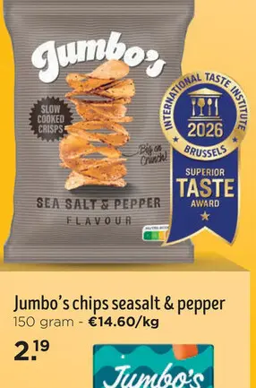 Promotie: Jumbo's chips seasalt & pepper