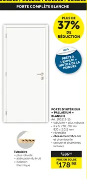 Offre: Porte d'intérieur « PALLADIUM » blanche
