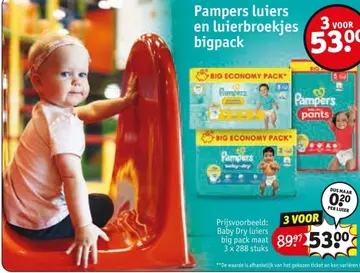 Aanbieding: Pampers luiers en luierbroekjes bigpack