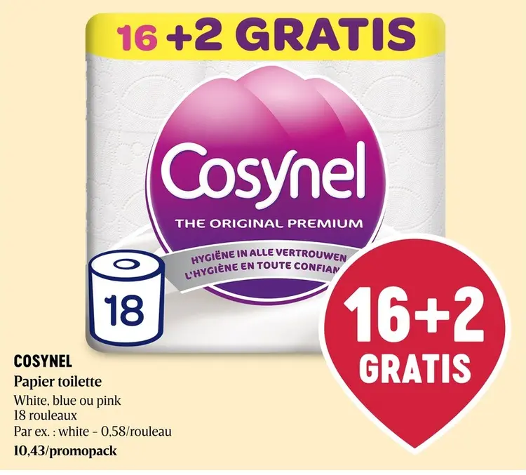 Offre: Cosynel Papier toilette