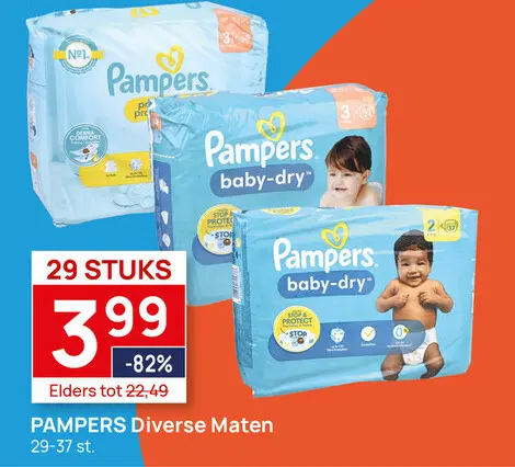 Aanbieding: Pampers Diverse Maten