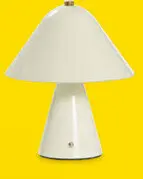 Aanbieding: Tafellamp Nami - off-white metaal - 26,5xØ19,5 cm