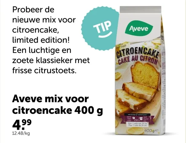 Promotie: Aveve mix voor citroencake