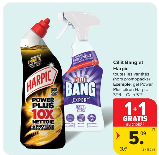 Offre: Cillit Bang et Harpic