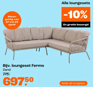 Aanbieding: Bijv. loungeset Fermo