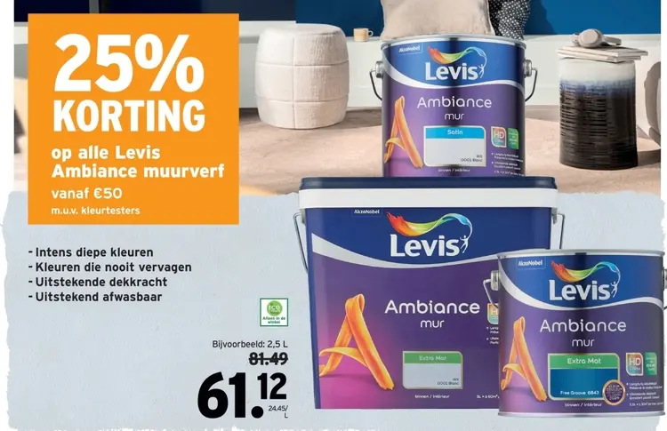 Promotie: Ambiance muurverf