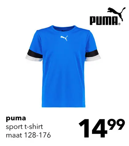 Aanbieding: Puma teamRISE Jersey kinder voetbal T-shirt blauw