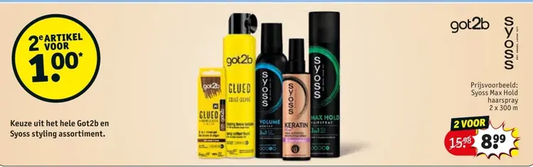 Aanbieding: Got2b and Syoss styling assortment