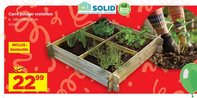 Offre: Carré potager croisillon