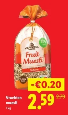 Aanbieding: Vruchten muesli