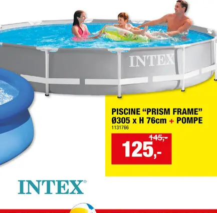 Offre: Intex Prism Frame piscine 305x76 cm