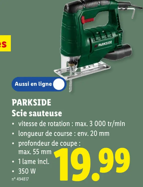Offre: Scie sauteuse