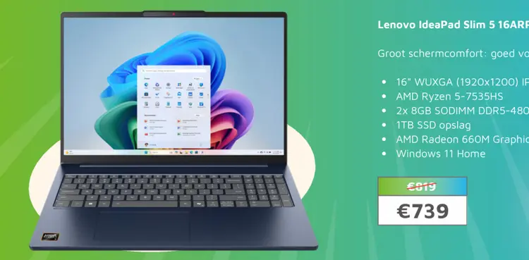 Aanbieding: Lenovo IdeaPad Slim 5 16ARP1
