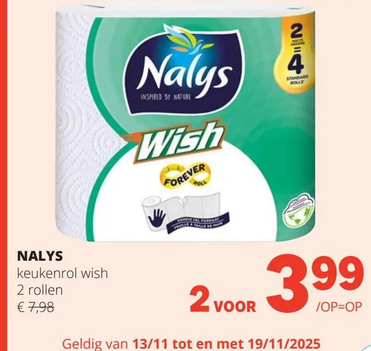 Aanbieding: keukenrol wish