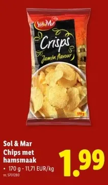 Promotie: Chips met hamsmaak