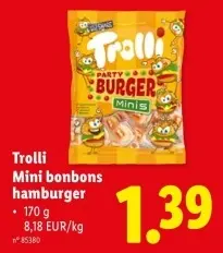 Offre: Mini bonbons hamburger