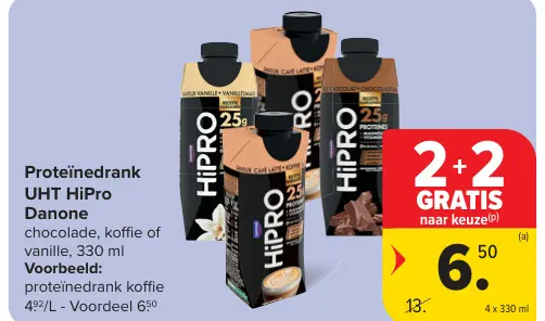 Promotie: Proteïnedrank UHT HiPro