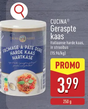 Aanbieding: CUCINA Geraspte kaas