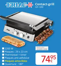 Offre: Contact-grill GR-1200