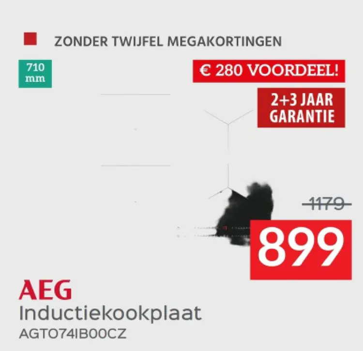 Promotie: Inductiekookplaat