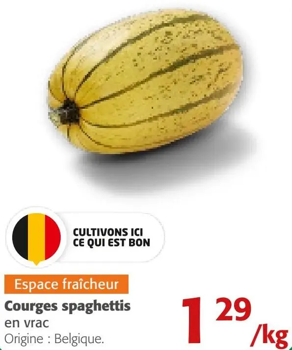Offre: Courges spaghettis