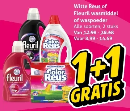 Aanbieding: Wasmiddel of waspoeder