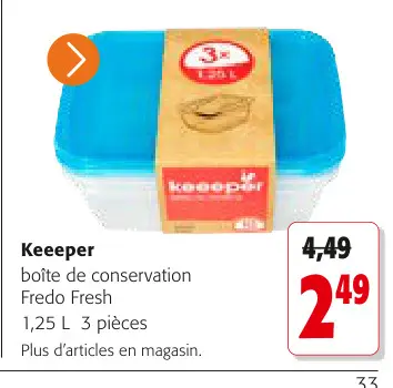 Offre: Boîte de conservation Fredo Fresh