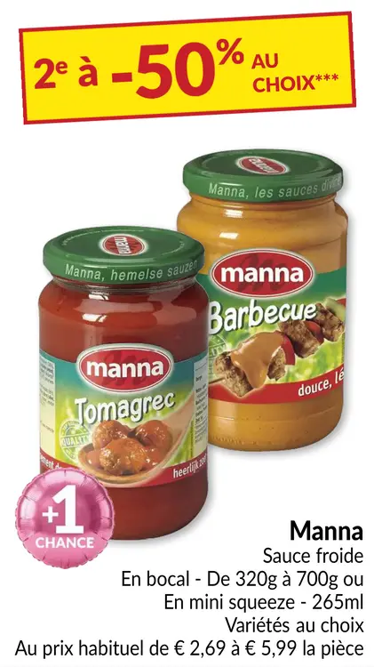 Offre: Sauce froide