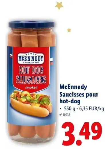 Offre: Saucisses pour hot-dog