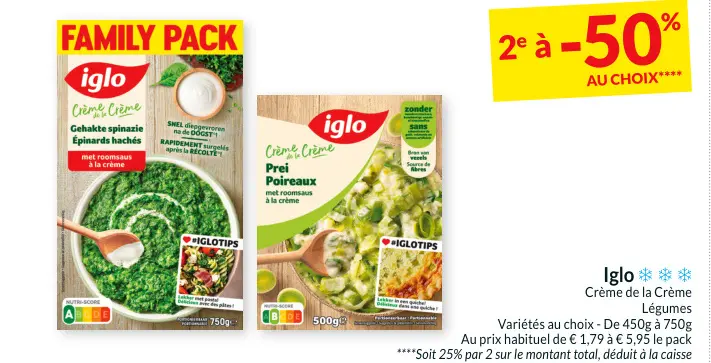 Offre: Crème de la Crème Légumes