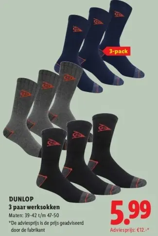 Aanbieding: 3 paar werksokken