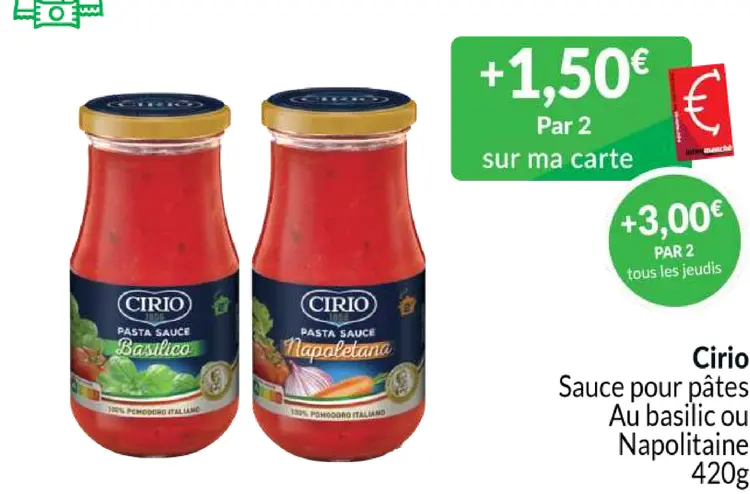 Offre: Sauce pour pâtes