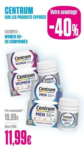 Offre: Centrum Women 50+ / Men 50+