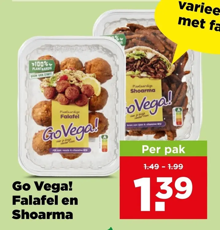 Aanbieding: Go Vega! Falafel en Shoarma