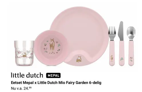 Aanbieding: Eetset Mepal x Little Dutch Mio Fairy Garden