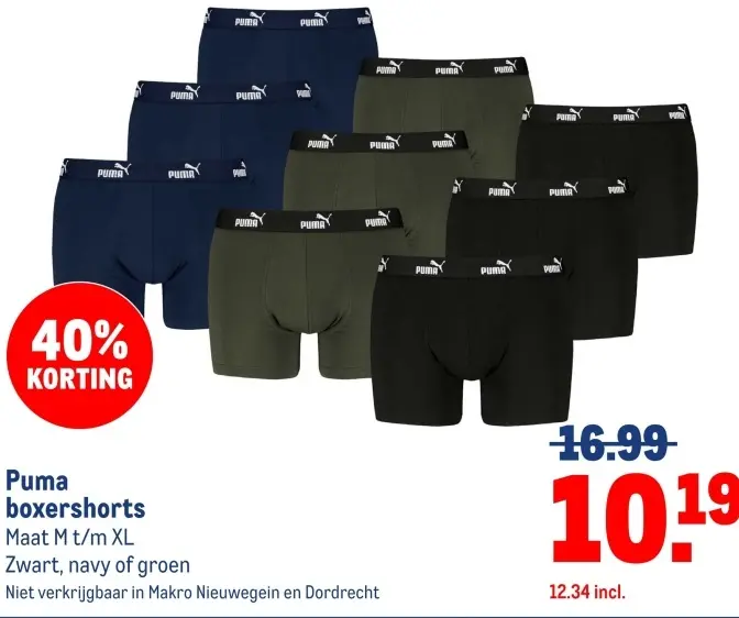 Aanbieding: Puma boxershorts