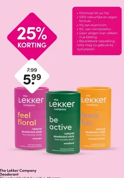 Aanbieding: The Lekker Company Deodorant