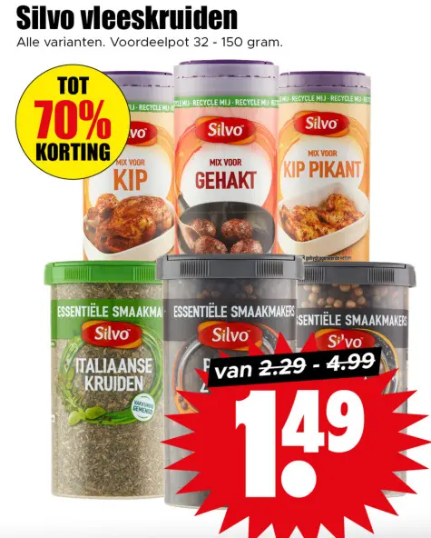 Aanbieding: Silvo vleeskruiden