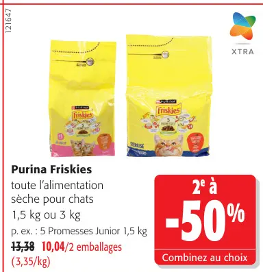 Offre: Purina Friskies toute l'alimentation sèche pour chats