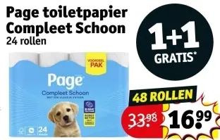 Promotie: Toiletpapier Compleet Schoon