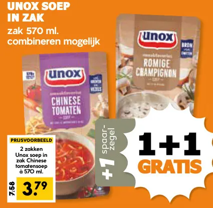 Aanbieding: Soep in zak