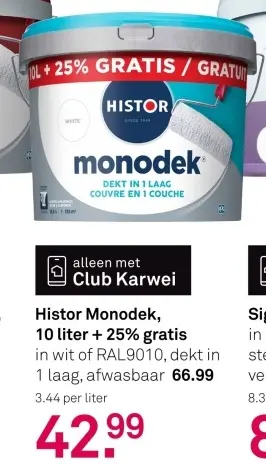 Aanbieding: Monodek 10 liter