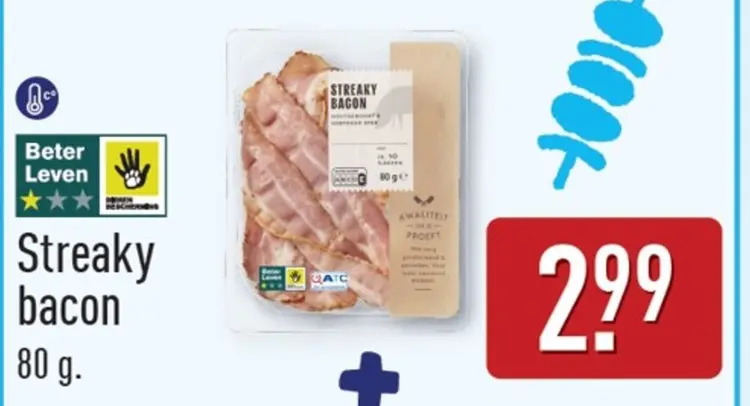 Aanbieding: Streaky bacon