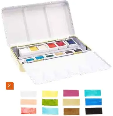Promotie: Set aquarelverf pastelkleuren