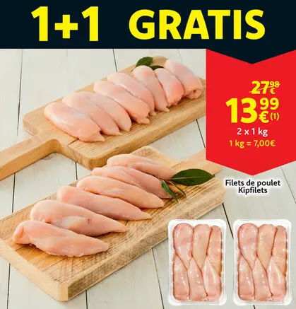 Offre: Filets de poulet / Kipfilets