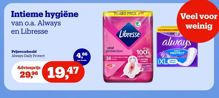 Aanbieding: Intieme hygiëne