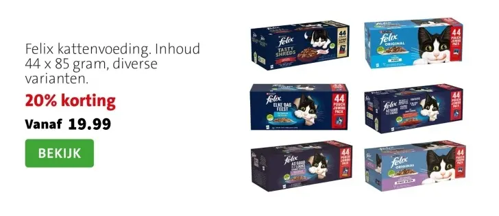 Aanbieding: Felix kattenvoeding