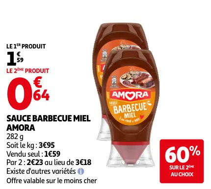 Promotie: Sauce barbecue miel